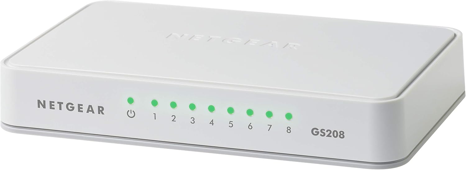 Netgear GS208-100PES | 8-Port Gigabit Ethernet LAN Switch