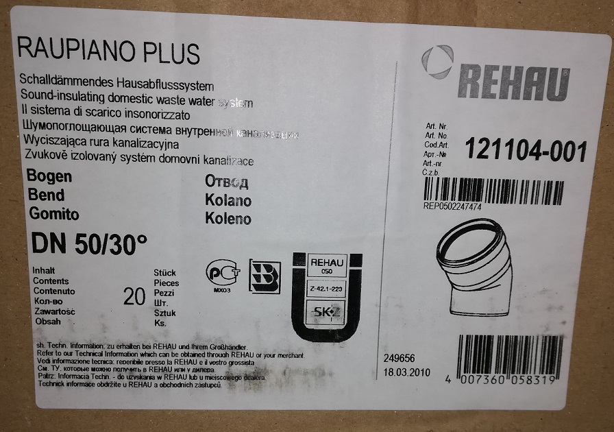 Raupiano Plus Bogen DN50 30 Grad
