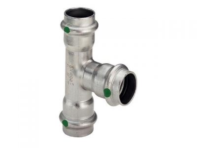 Viega Sanpress Inox T-Stück Edelstahl 54mm- 435912