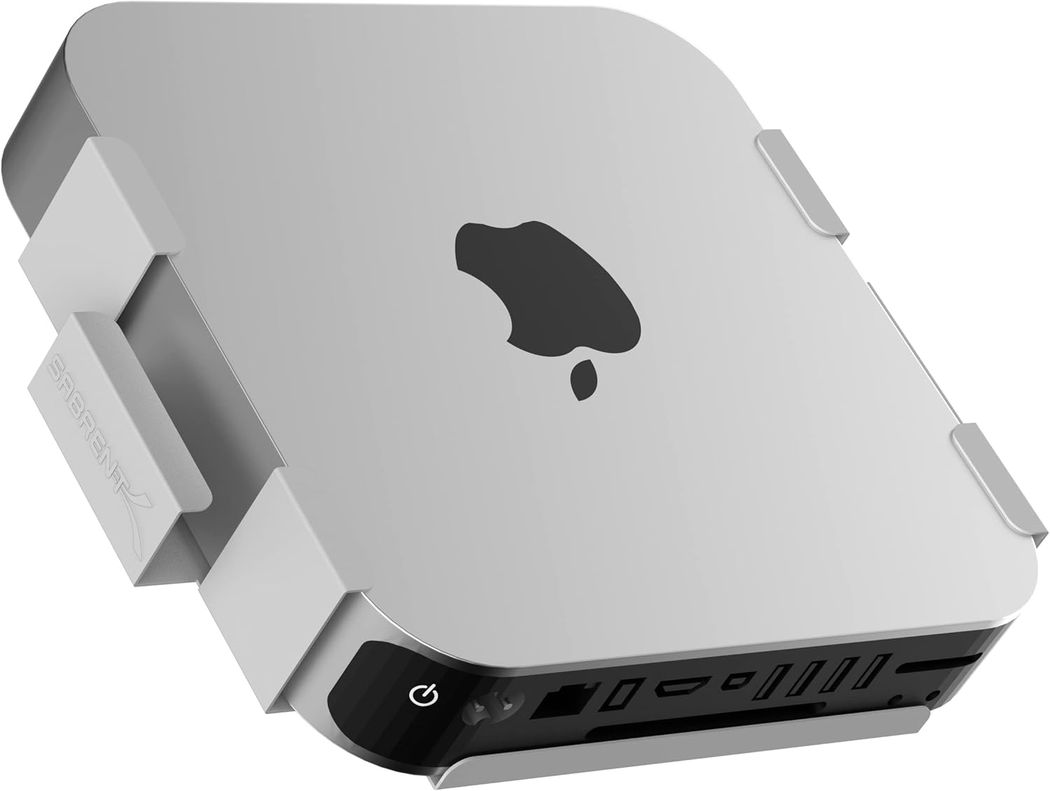 SABRENT Mac mini Halterung | Aluminum Wandhalterung/Schreibtischhalterung | silber